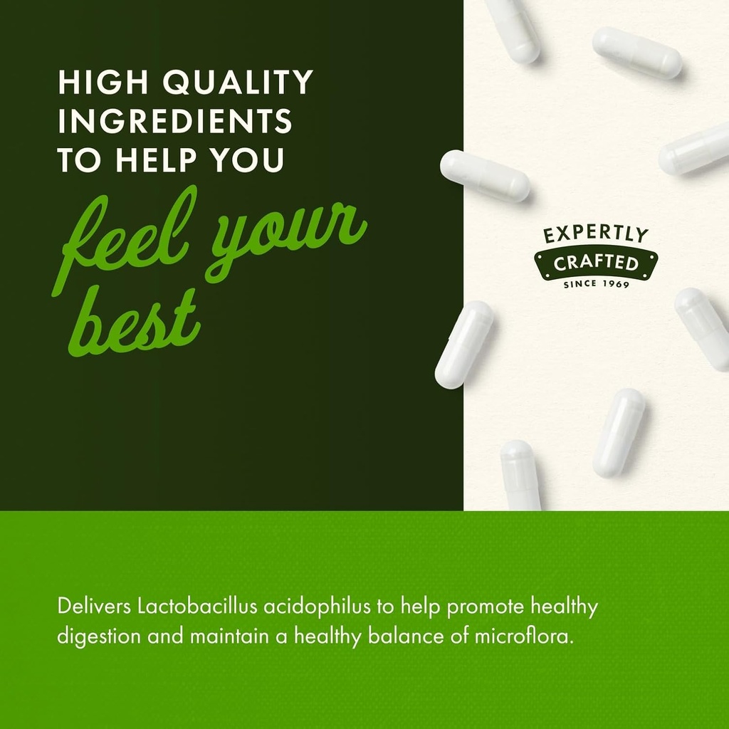 Swanson Lactobacillus Acidophilus - Probiotic Supplement Supporting Digestive Health with 1 Billion CFU Per Capsule - Promotes Bowel and GI Tract Health - (250 Capsules) 3 Pack 6
