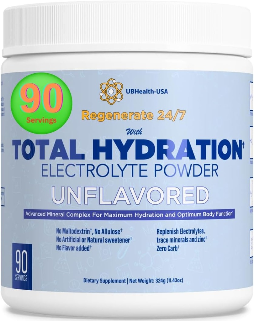 Total Hydration Electrolyte Replacement Mix (90 Servings, Unflavored) 2