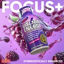 Vitamin Energy Focus+ Extra Strength Energy Shot Berry 12 Pack, 260mg Natural Caffeine, B-Vitamins, CoQ10, Amino Acids, Focus, Productivity & Clarity, Zero Sugar, Gluten-Free, 1.93 fl oz 4