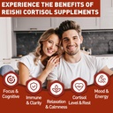 Reishi Mushroom Gummies, Cortisol Supplements for Women & Men, with Reishi Mushroom Extract, Ashwagandha, Magnesium, Relaxation Herbals Blend for Rest, Calm, Immune & Energy, Vegan, 60 Gummies 5