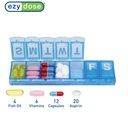 EZY DOSE Weekly (7-Day) Daily Pill Container, Medicine Planner, Vitamin Organizer, Large Locking Compartments Secure Prescription Medication and Prevent Accidental Spilling, Color May Vary, BPA Free 4