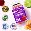 Keto ACV Gummies - 1500mg Apple Cider Vinegar Gummies with Probiotics, B12 and Keto Support, Detox & Cleanse, GMO Free & Vegan - 60 Count... 3