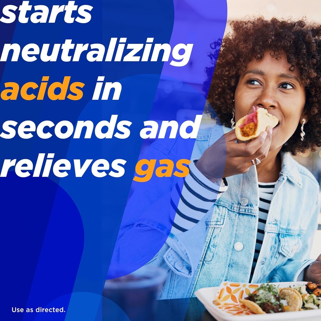 Alka-Seltzer Heartburn + Gas ReliefChews, Antacid + Antigas Chews for Fast Heartburn Relief, Gas, and Acid Indigestion Relief On the Go, 180 Ct 4