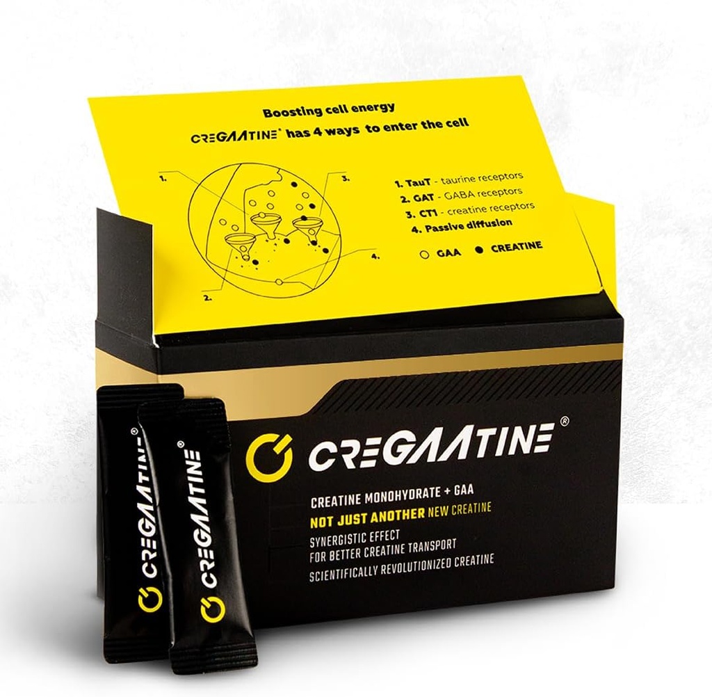 Micronized Creatine Monohydrate + GAA | Increase Strength, No Water Retention | Boosts Memory & Focus | Single-Serve Packets | 60 Sachets, 30 Servings | (Sachets, Unflavored) 2