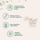 Micro Ingredients Magnesium Glycinate 400mg Per Serving, 240 Capsules | Potent Elemental Form, 100% Chelated, High Absorption | Healthy Muscle, Bones, & Mood Support Supplement | Non-GMO 5
