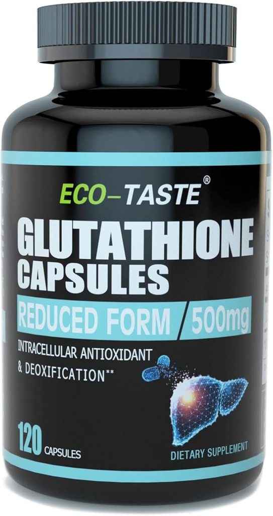 ECO-TASTE Glutathione Supplement, 98% Purified – Reduced Form, 120 Capsules 2