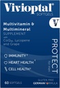 Vivioptal for Men, 30 Capsules, CoQ10, Lycopene & Resveratrol, Multivitamin & Multimineral, Gluten Free, German Formula 3