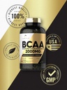 Carlyle BCAA Capsules | 2000mg | 400 Powder Pills | Amino Acids Supplement Blend | for Women and Men | with L-Isoleucine, L-Leucine, L-Valine | Non-GMO and Gluten Free 6