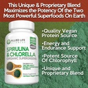 Allied Life Spirulina and Chlorella | Organic Chlorophyll Vegan Protein Powder Green Superfood | 120 Capsules 4