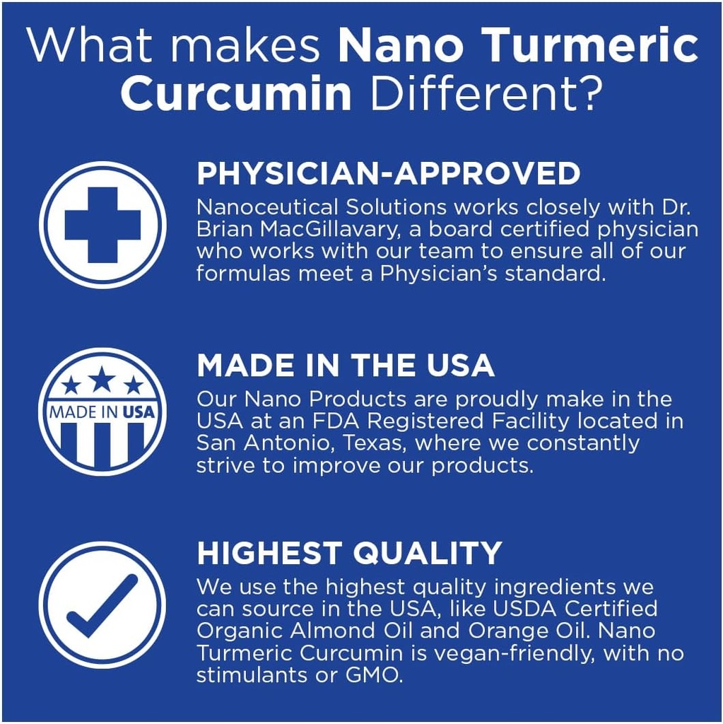 NANO TURMERIC CURCUMIN | Highly Bioavailable Nano Particles | Rapid Absorption | Organic Vegan Non-GMO Curcuma Longa | Supports Joints, Digestive, Liver & Heart Health | Easy to use, 30 ml per bottle. 5