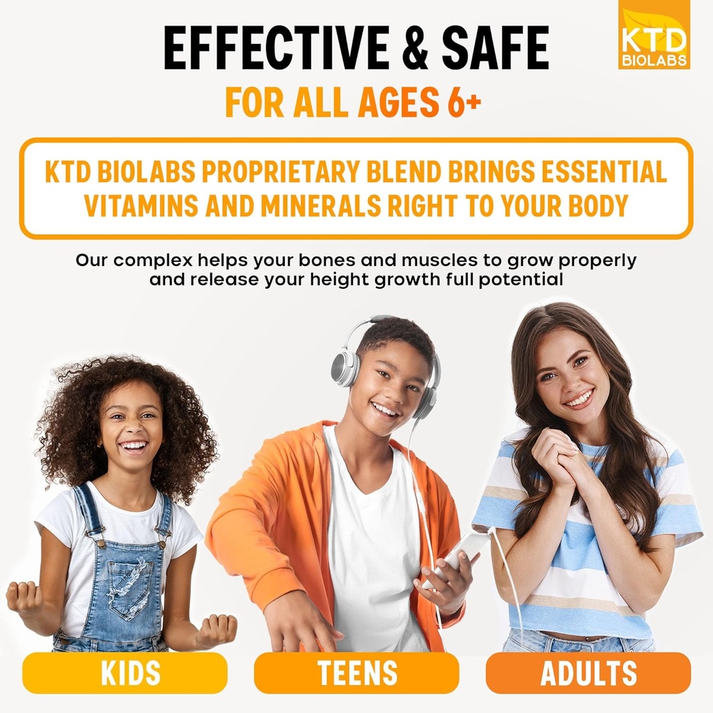 Pack of 2 Height Growth Maximizer - Made in USA - Natural Height Increase Booster & Teen Vitamins - Pills to Grow Taller at Any Age - Bone Growth Supplement for Adults & Kids 5