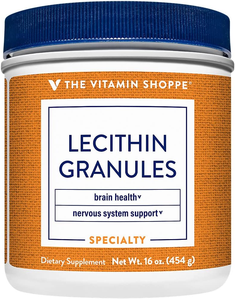 The Vitamin Shoppe Lecithin Granules - Natural Combination of Essential Fatty Acids to Support Brain & Nerve Function, 100% Soy Based, Once Daily (16 Ounces Powder) 2