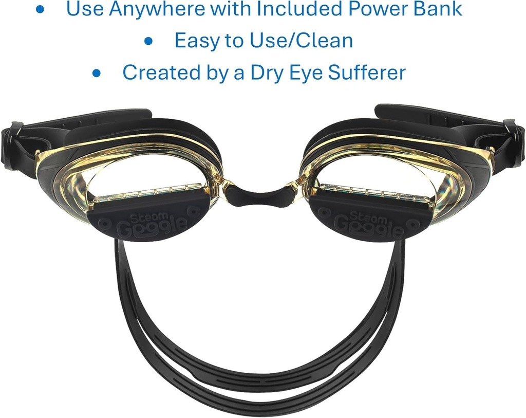 SteamGoggle-Powerful New Dry Eye/Stye Treatment, View Phone/TV During Moist Heat Treatment, Effectively Unclogs Oil Glands for Relief from MGD/Blepharitis/Styes/Chalazions/Irritated Eyes 3