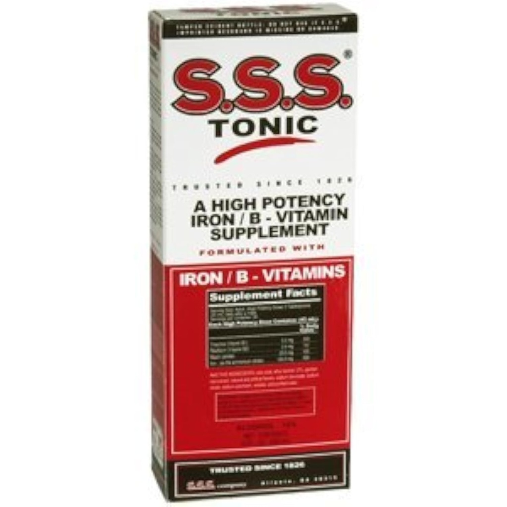 S.S.S. Tonic, Iron and Vitamin B Supplement, High Potency Vitamins, Bottle, 10 Fl Oz 2