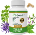 Lifetones Uric Acid Support - Herbal Joint Cleanse for Men and Women - Natural Remedy, Flexibility Boost - Non-GMO, Gluten-Free - 60 Vegan Vitamins 3
