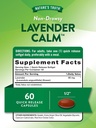 Nature's Truth Lavender Calm Softgels Oral Supplement | 50 Count | Non-Drowsy Herbal | Non-GMO & Gluten Free 3