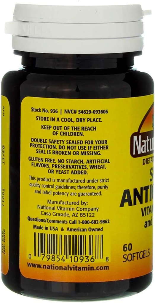 Nature's Blend Super Antioxidant Aces 60 Sgels 4