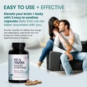 HAPPY FOX Brain & Body Convenience Capsules Bundle - Organic Sea Moss Gel & Smart Shrooms Capsules - Irish Sea Moss & Mushroom Complex, Nootropic Brain Supplements for Memory & Focus 5