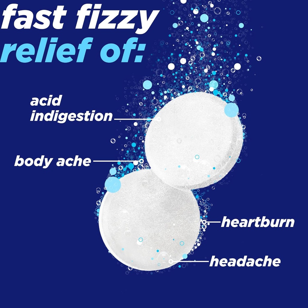 Alka-Seltzer Heartburn + Pain Effervescent Aspirin + Antacid Tablets, Fast Heartburn Relief and Acid Indigestion Relief, Pain Relief with Aspirin, 72 Ct 4