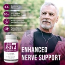 NERVE RENEW R-ALA Stabilized R Alpha Lipoic Acid 600mg Nerve Support Supplement 3 Pack 4