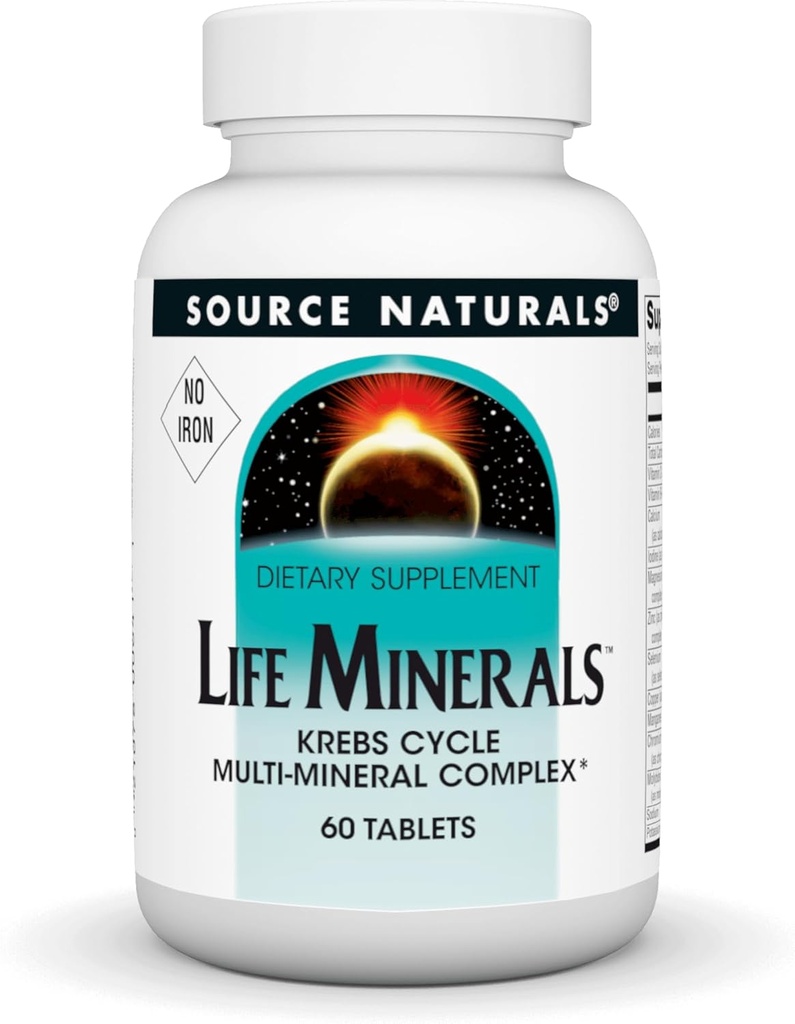 Source Naturals High Bioactivity Life Minerals, Iron Free - Krebs Cycle Multi-Mineral Complex - 60 Tablets 2