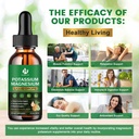 (2 Pack) Potassium Magnesium Supplement for Immune Health & Muscle Support, High Absorption, Triple Magnesium Complex with Glycinate, Taurate, Citrate and Potassium, Pineapple Flavour, 1 Fl Oz 5