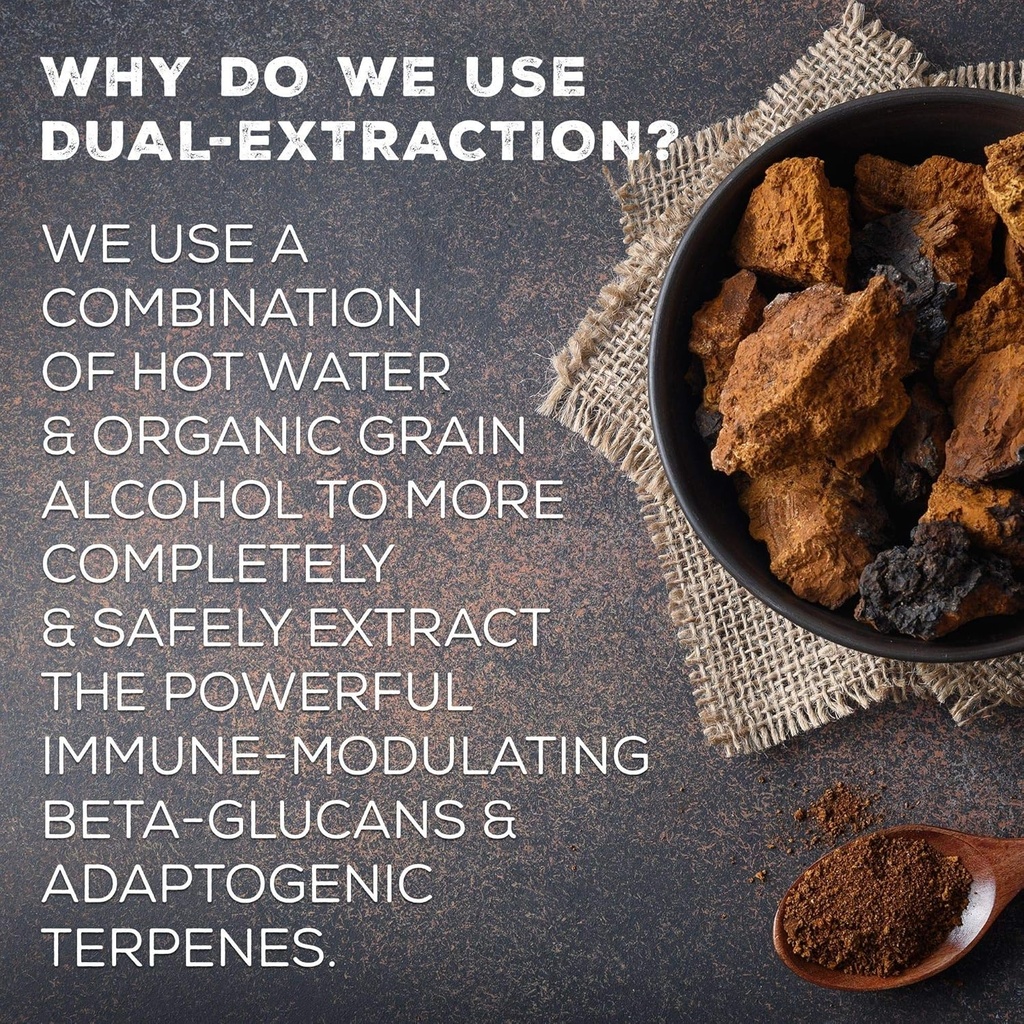 Surthrival: Chaga Mushroom Extract Forager's Quest, 50 mL, Featuring Nature’s Immune-Boosting, Anti-Viral, Anti-Fungal Medicinal Mushroom 6