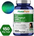 NusaPure High Absorption Triple Chlorophyll 1000 mg 150 Veg Caps Suitable for Vegetarians and Vegans, Non-GMO 5