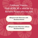 Celebrate Vitamins Multi ADEK Chewables, 60mg Iron - Daily Bariatric Multivitamin, Vitamins A, D, E, K & B12 for Duodenal Switch Surgery Patients - Grape (60 Tablets) 5