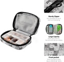 Grey Cats Pill Box 7 Day Pill Case Bag Travel Pill Organizer Bag with Zipper Portable Weekly Case Compact Size for Vitamin Supplement Holder 5