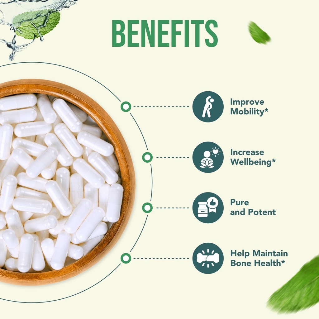 Healthy Way 500mg SAM-e Supplement - High Strength 500mg S-Adenosyl-L-Methionine Capsules for Joint Brain Liver and Mood Support - Non-GMO High Absorption Same Supplement (90 Servings) 5