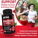 Kidney Cleanse & D Mannose Supplements - Kidney Detox Support Supplement, D-Mannose 500mg 1000mg Capsules - DMannose & Natural Cranberry to Support Kidneys, Bladder & Urinary Tract Health Supplements 6
