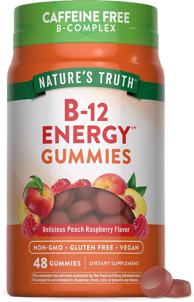 Nature's Truth Vitamin B Complex Gummies | 48 Count | with B-Vitamins, L-Carnitine & Ashwagandha | Vegan, Non-GMO & Gluten Free Supplement 2