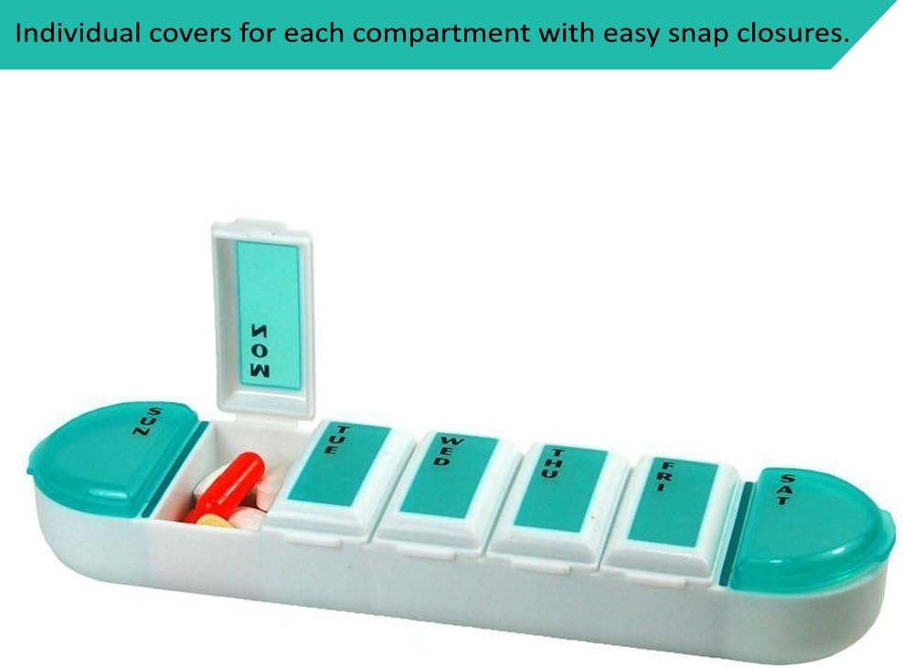 Efficient 7-Day Pill Reminder Case for Prescription Meds, Vitamins, and Supplements - Stay Organized and On Track with Your Daily Health Routine 4