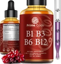 Prime Code Liquid Vitamin B1 Drops with Vitamin B3 B6 & B12 | B Complex Liquid Supplement | Thiamine Supplement for Adults | High Absorption | Immune Support | Non-GMO | Gluten-Free 2