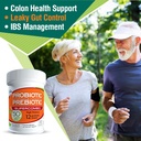 50 Billion CFU Prebiotic and Probiotic Supplement for Women and Men, 12 Strains for Daily Immune Support and Digestive Health, 30 Veggie Capsules, Non Refrigerated High Potency Probiotics 4