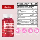 Calcium Gummies + Magnesium & Zinc with Vitamin D3 & K2, High Absorption Calcium Supplement for Bone, Teeth & Immune Support, Non GMO, Vegan, 120 Count 6