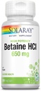 Solaray Betaine HCL with Pepsin, High Potency Hydrochloric Acid Formula, Healthy Digestion Supplement, Digestive Enzymes for Gut Health Support, 60-Day Guarantee, 250 Servings, 250 VegCaps 2