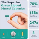 GLX3 Joint Support Extra Strength Omega-3 Supplement | Premium New Zealand Green Lipped Mussel Oil - Comfort, Flexibility, Muscle Recovery - ETA EPA DHA Omega 3 Capsules 2 Month 5