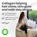 M+S Collagen Peptides Powder with Vitamin C and Hyaluronic Acid, Improves Elasticity, Hair, Skin, Nails and Joint – Sugar Free, 1.29 Lb (Berries Flavor) 4