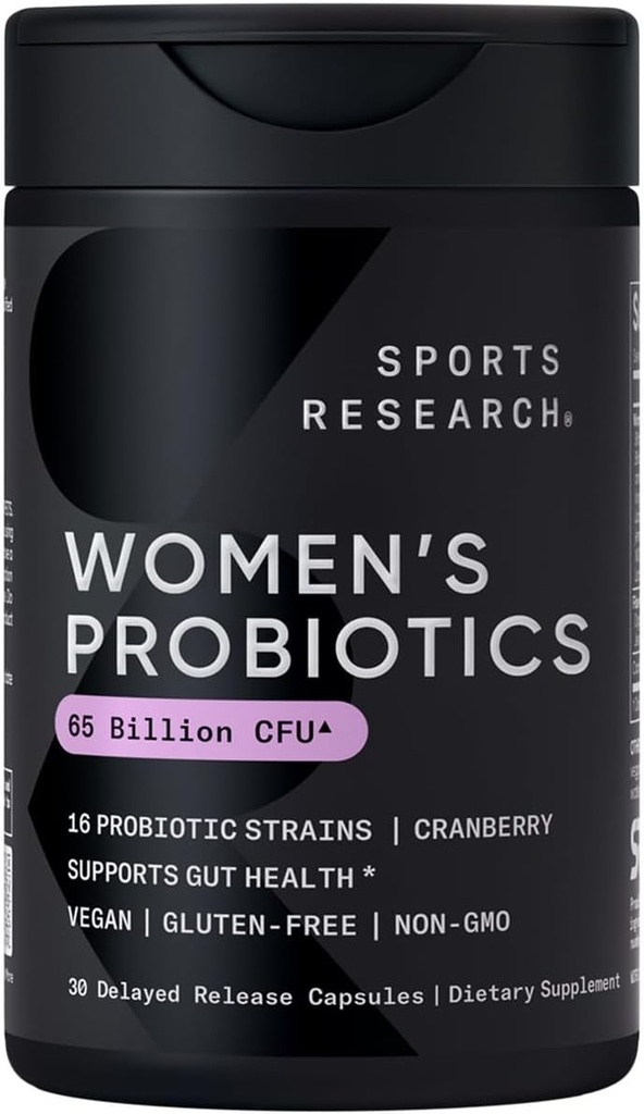 Sports Research All Vegan: Daily Probiotics with Prebiotics (60 Billion CFU), Digestive Enzymes with Probiotics & Ginger (Plant Based) & Women's Probiotics with Prebiotics (65 Billion CFU) 3