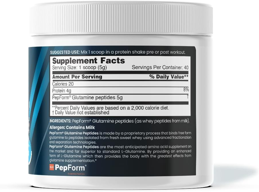 nbpure Performance Glutamine+: PepForm™ Glutamine Peptides – Non-GMO Muscle Recovery & Gut Health – Leaky Gut, Immune Support 4