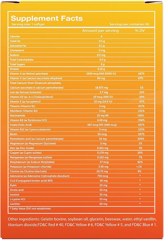 Vivioptal Multi, 90 Softgels, Multivitamin & Multimineral, Gluten Free, German Formula 4