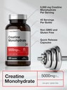 Horbäach Creatine Monohydrate | 5g | 225 Capsules | Non-GMO, Gluten Free Supplement 5