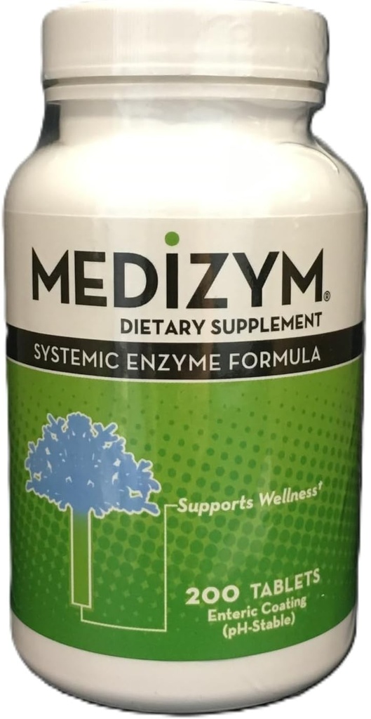Systemic Enzyme Formula, 200 Tablets,Yellowish Green/Tan,N20020 2