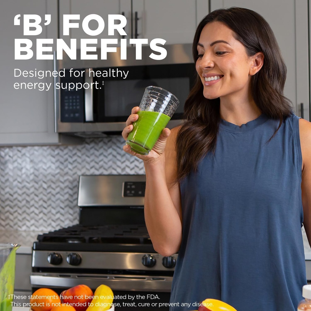 KAL B-100 Complex - Sustained Release Vitamin B Complex - Healthy Energy Support with Natural Support Base and Fresh Minty Coating - Vegetarian - 60 Day Guarantee - 120 Servings, 120 Tablets 4