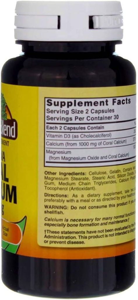 Nature's Blend Okinawa Coral Calcium 1,000 mg 60 Caps 5