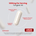 Tongkat Ali For Men (Longjack) Eurycoma Longifolia Extract 1200mg Per Serving, 120 Capsules - Longjack Tongkat Ali for Men's Health & Vitality Support - Third Party Tested, USA Made & Non-GMO 5