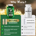 Wildcrafted Irish Sea Moss Capsules with Burdock Root & Bladderwrack - USA Made Sea Moss Advanced for Hair, Skin, Immune & Energy Levels Support - SeaMoss Pills - 100 Vegan Capsules 5