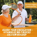 Vitamin K2 MK-7 Gummies 100mcg, Extra Strength K2 Vitamin Supplement for Bone & He-Art Support, Chewable Natural Orange Flavor, Non GMO, Vegan, 60 Gummies 4